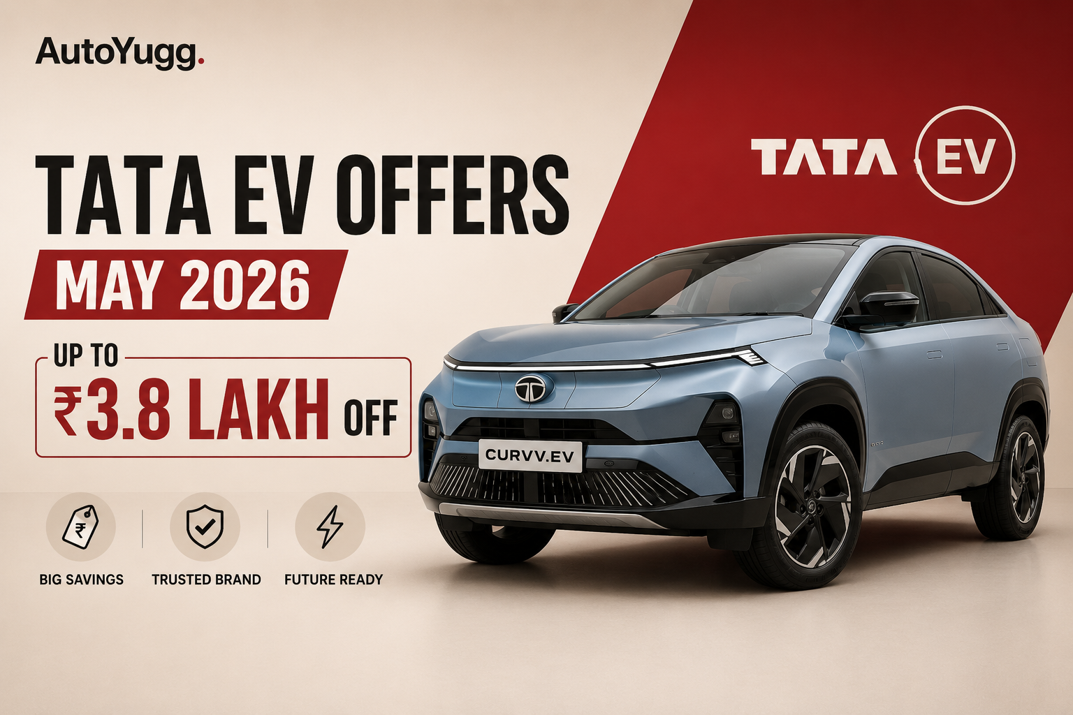 Tata Electric Vehicles See Discounts Up To Rs 3.8 Lakh This May 2026