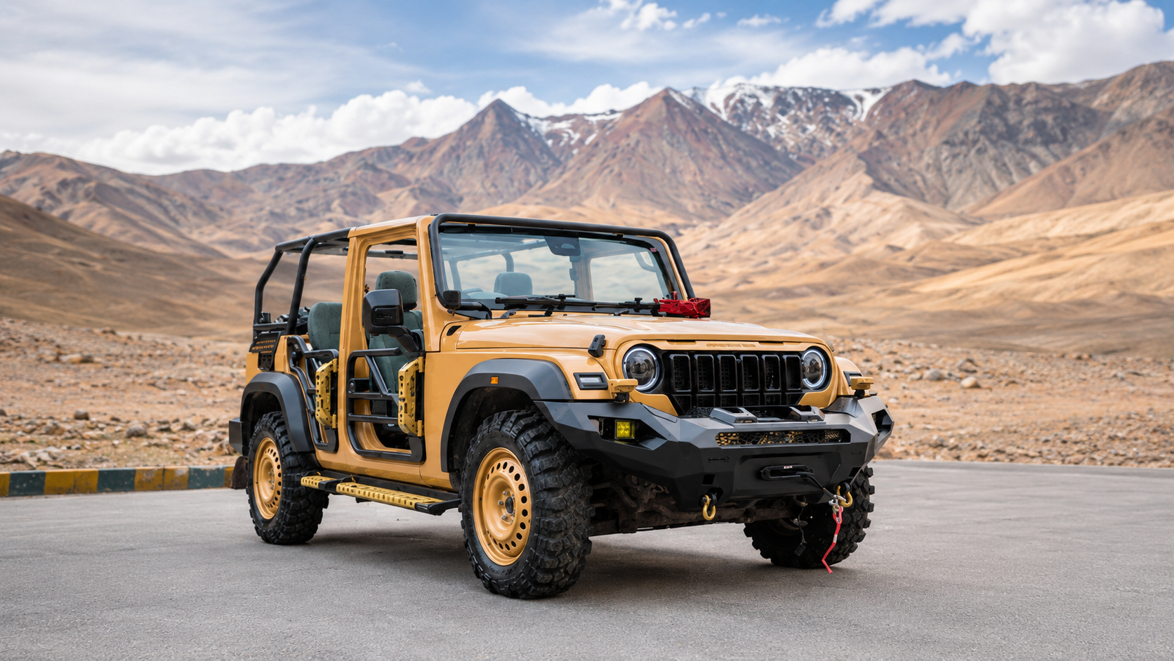 Mahindra’s Thar Roxx Turns Into A Desi Humvee For Indian Army