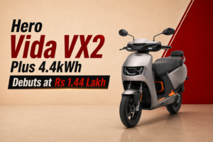 Headline: Hero Vida VX2 Plus 4.4kWh Debuts at Rs 1.44 Lakh with 187km Range, Faster Charging