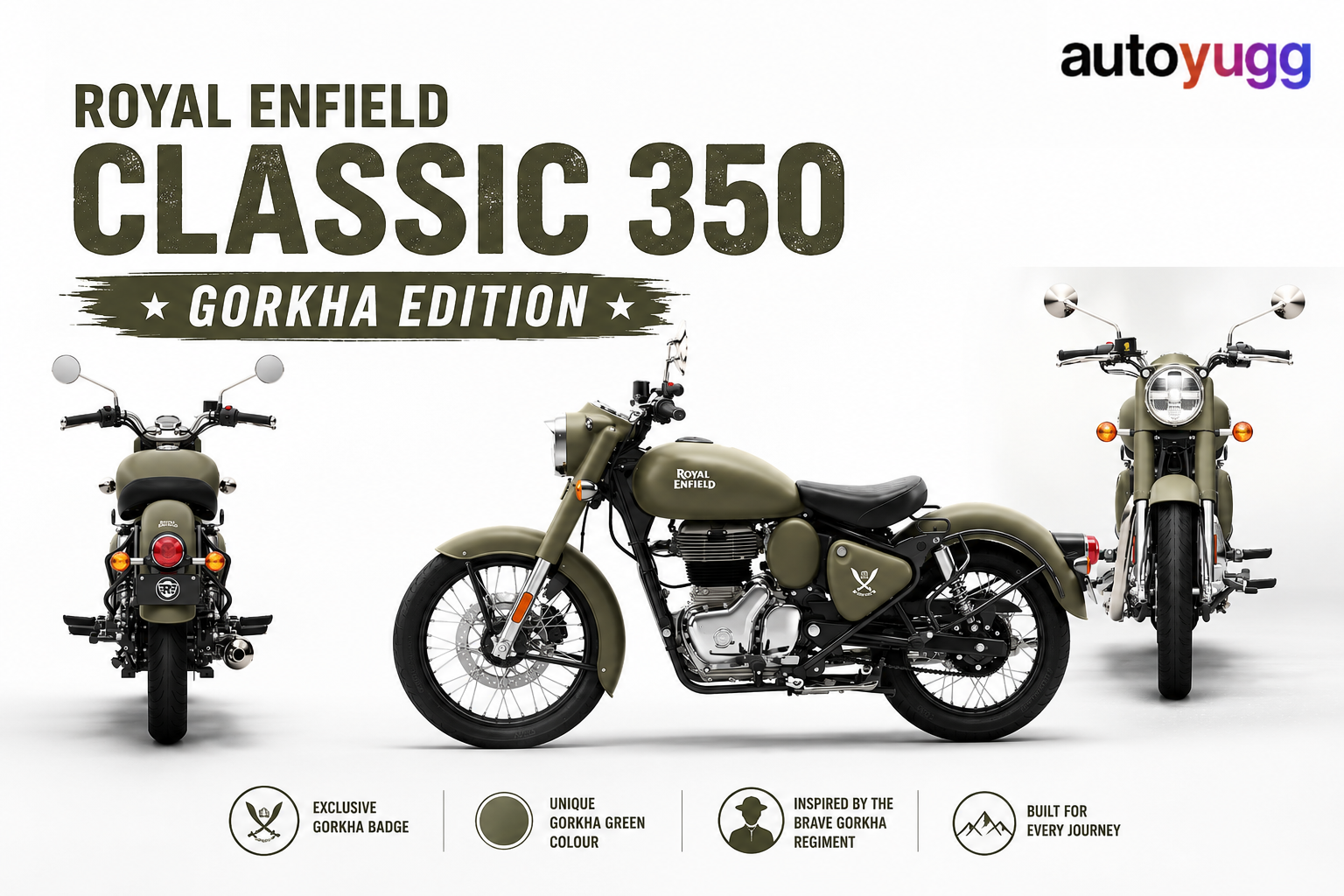 Royal Enfield Classic 350 Gorkha Edition Launched At Rs 2.10 Lakh