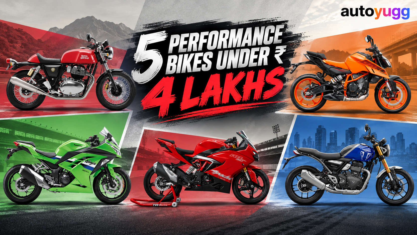 5 Performance Bikes in India Under 4 Lakhs