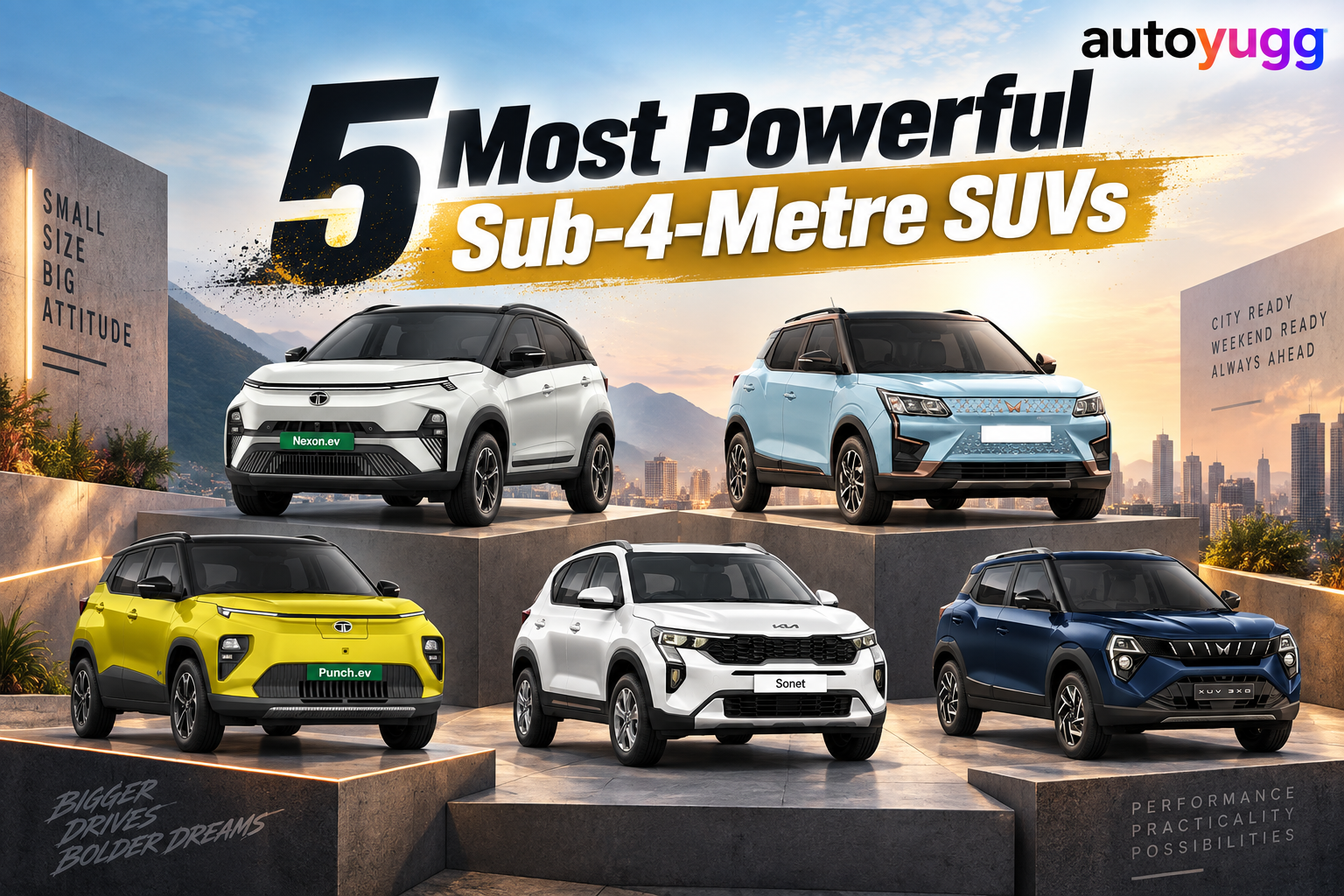 5 Most Powerful Sub-4-Metre SUVs in India
